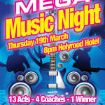 Mega Music Night Poster Foroige Bundoran